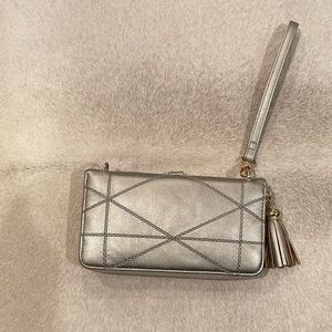 Savethegirls wristlet with clear pocket phone holder